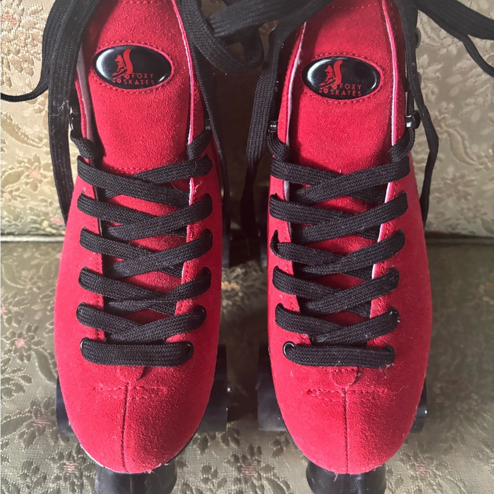 Foxy Skates Royal Red Roller Skates! :)